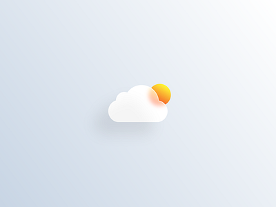 Glass cloud app icon glass icon illustration ios weather