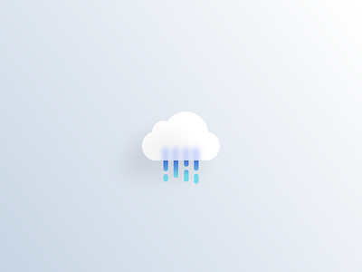 Glass rain app glass icon illustration ios rain weather