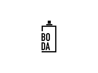 Boda Logo graffiti logo paint spray