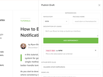 Editor Flyout Panel