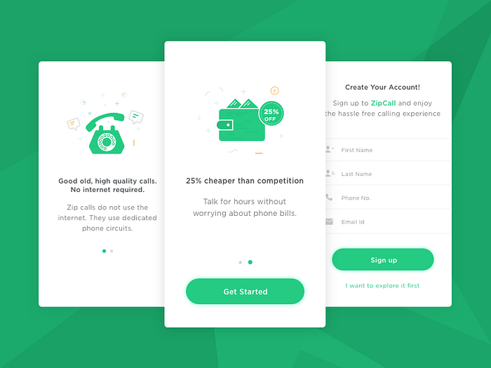 Onboarding by Padam Boora on Dribbble