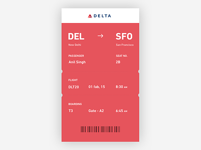 Boarding Pass - Day #21 boarding clean daily day 21 free mobile pass sketch ticket ui