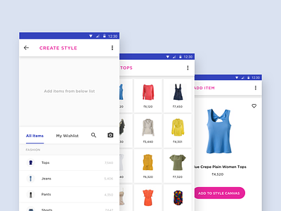 Create Style android buy create fashion flat design material mobile style vibrant