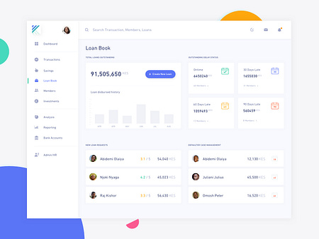 Loan Book by Padam Boora on Dribbble