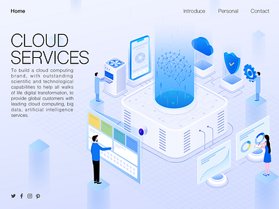 Cloud services website