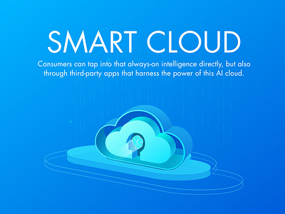 Smart cloud illustration