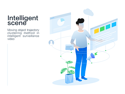 Intelligent scene illustration website