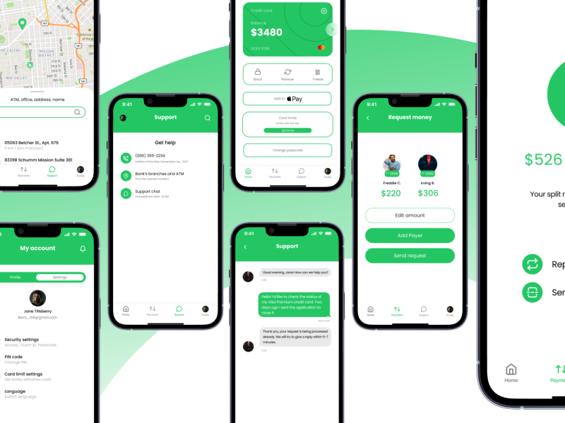 Banking App iOS concept by Evgenia on Dribbble