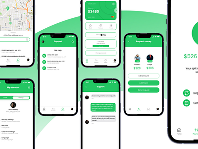 Banking App iOS concept app ui ux