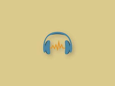 Tech Icons - Headphones audio computer design flat headphones icon modern music pc set sound tech technology vector