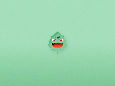 Pokemon Elements - Bulbasaur art bulbasaur cute design element flat game graphic illustration leaf nature pokemon vector
