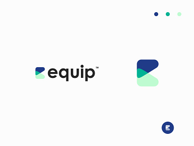 Equip Logo Design branding colorful design flat gradient graphic illustration logo overlap logo vector