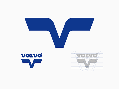Volvo Logo Redesign Concept car concept design electric flat fresh graphic icon illustration letter v logo modern new redesign vector vehicle volvo