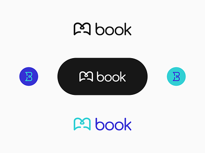 Letter 'B' Book Logo Design alphabet book branding design flat graphic illustration letter b lettering logo pages school study vector