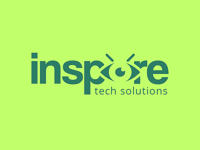 Inspire Tech Solutions - Logo Design computers eye human inspiration inspire logo technology