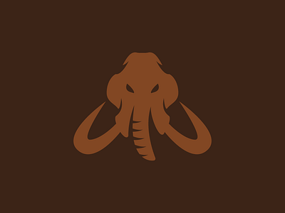 Mammoth Logo Design animal design e sports flat gaming logo mammoth mascot primal tusk