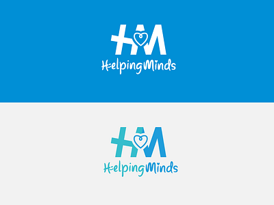 Helping Minds logo design compasion design flat health illustration logo mental vector