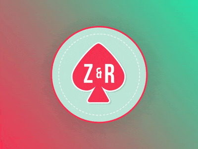 Z&R logo animation after effects animation design flat graphic logo motion shapes vector