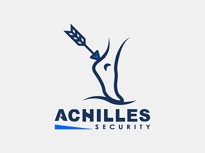 Achilles Security logo concept company design flat greek illustration logo mythology security vector