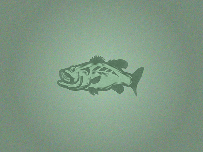 Bass Fish Illustration bass fish flat illustration lake