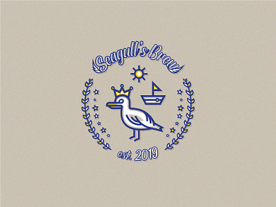 Seagull's Brew beer brew logo sea seagull