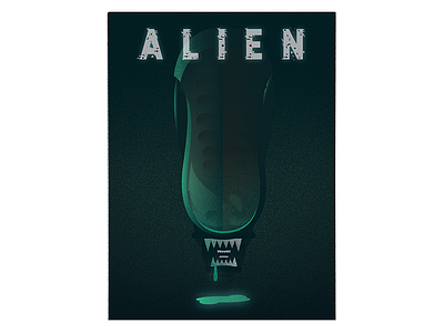 ALIEN alien film illustration illustrator poster vector xenomorph