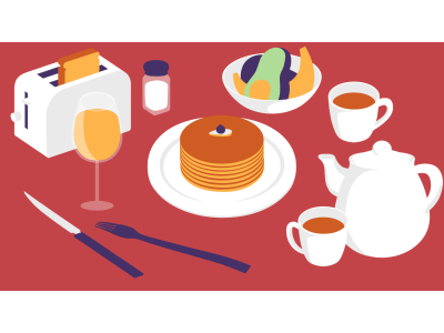 Brunch Time! after effects blueberry cute food gif illustration loop