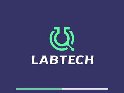 LabTech abstract brand identity grid lab labratorium logo icon modern tech technology