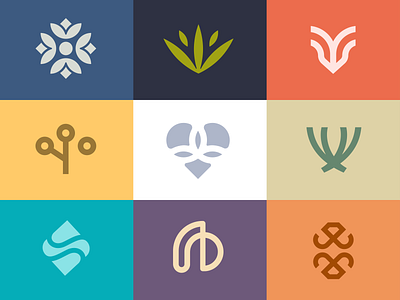 Logo Collection abstract logo colorful design flower icon logo collection