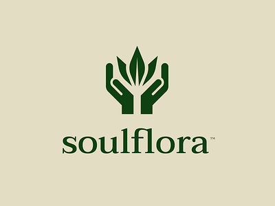 SoulFlora abstract brand identity cannabis flower hands lgbtq logo design pray pride weed