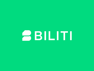 BILITI abstract green icon letter letter b logo concept logo design mark modern