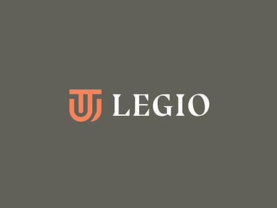 LEGIO brand identity icon letter l ll logo monogram