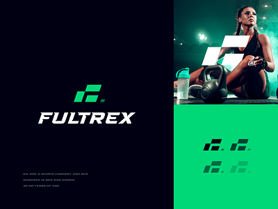Fultrex brand brand identity fitness green letter f logo icon monogram sport sports