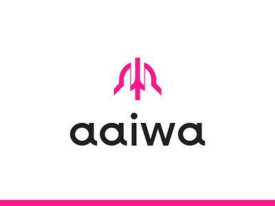 Aaiwa brand identity cute letter a logo design wordmark