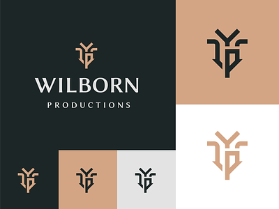 Wilborn Productions brand identity letter p letter w logo icon monogram pw wp