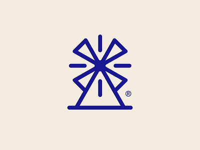 WindMill | Excellence. Belonging. brand identity icon logo the netherlands windmill