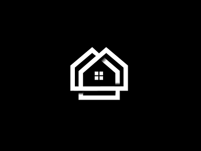 House black estate home house icon logo minimal minimalistic real estate simple white