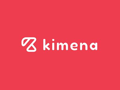 Logo Kimena k letter k k logo letter icon logo idea brand love cute red minimal soft round