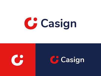 Personal Brand brand identity personal c colours red blue letter c logo icon idea minimal simple happy