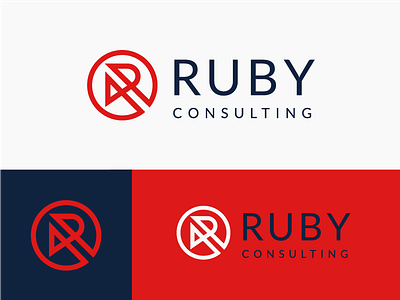 Ruby consulting genetics sales identity ruby letter r logo icon brand idea marketing business development red health technology