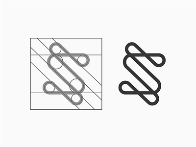 S Concept concept idea brand identity grid letter s logo icon cute small logo minimal minimalistic