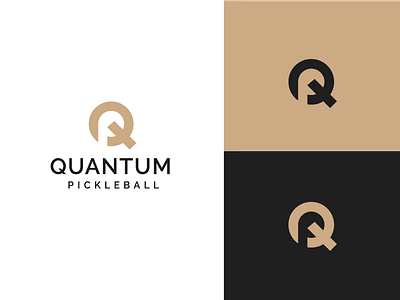 QUANTUM brand creative design logo negativespace q letter