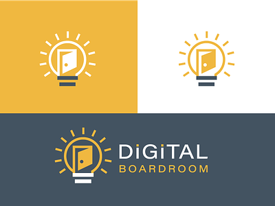 Digital Boardroom boardroom company customer digital light lightbulb logo
