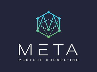 Meta Medtech Consulting abstract biotech consult grid icon logo medical minimal product tech technology
