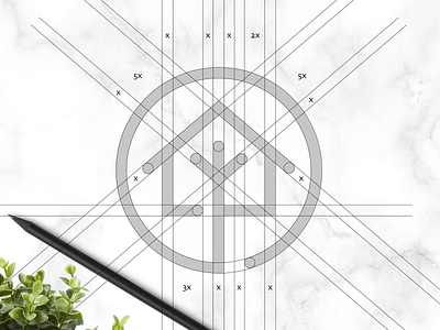 TreeHouse Icon abstract brand identity icon logo grid nature treehouse