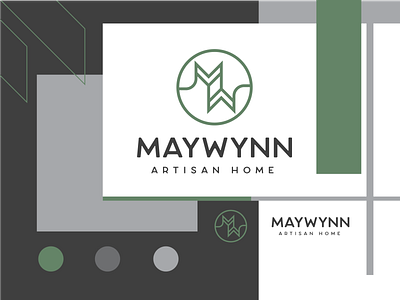 MayWynn Concept design art grid layout home letter m letter mark monogram letter w logo icon