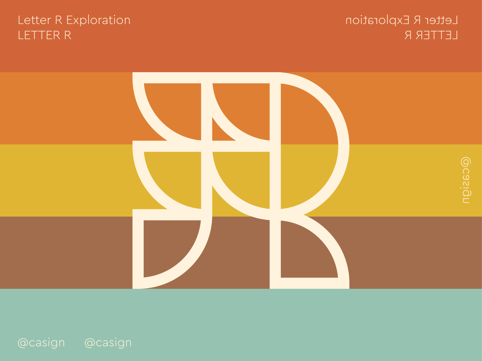 Letter R Exploration by Casign on Dribbble