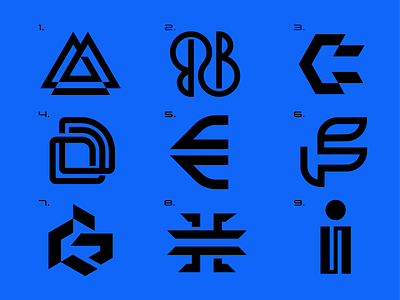 A B C D E F G H I a b c d e f g h i alphabet brand identity branding grid icon letters logo logo icon minimal