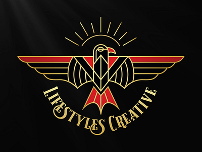 Lifestyles Creative Eagle Logo apparel design creative eagle illustration lifestyles line art logo monoline thunderbird
