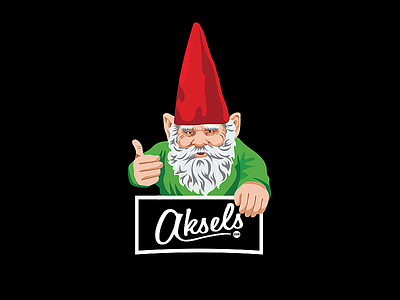 Aksels Gnome aksels apparel gnome illustration illustrator logo